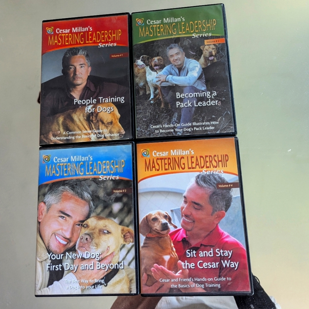 Dog Training DVD Caesar Milan's Mastering Leadership Series Vol 1-4